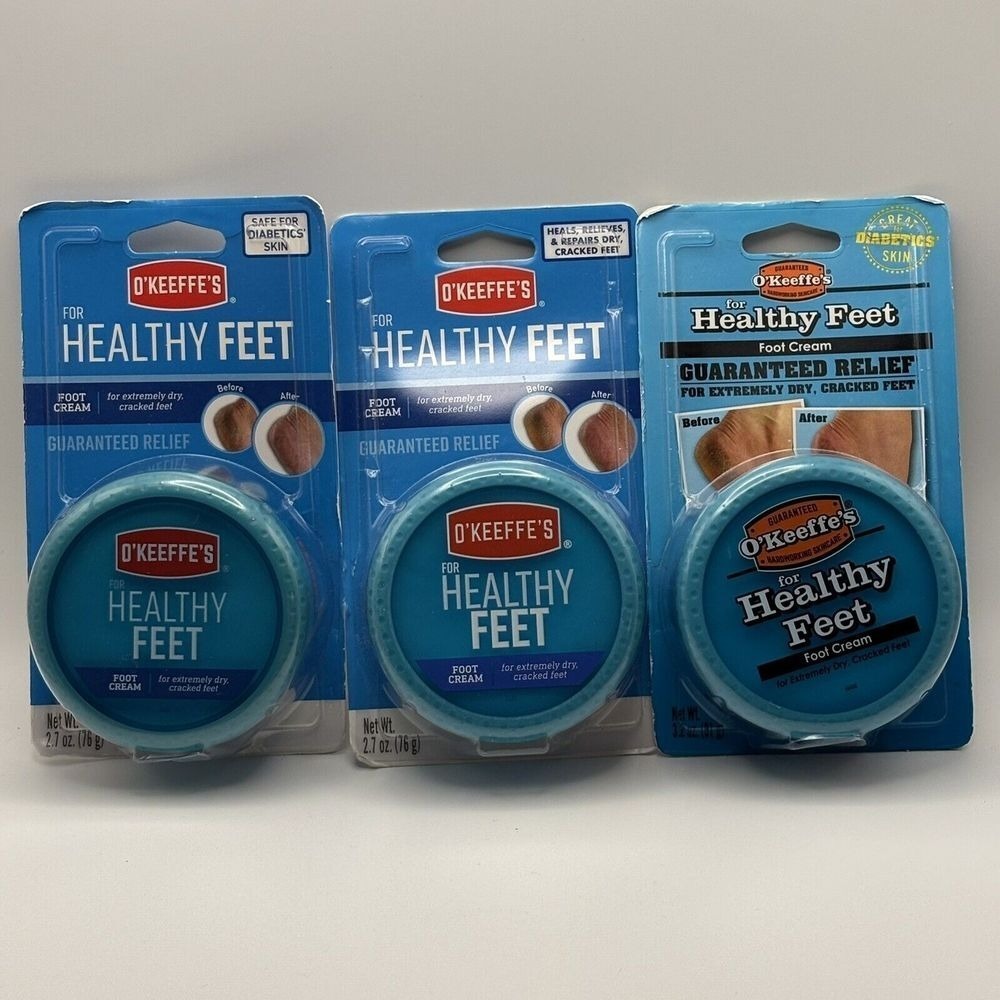 O'Keeffe's for Healthy Feet Daily Foot Cream for Dry, Crack & Split Feet - Qty 3